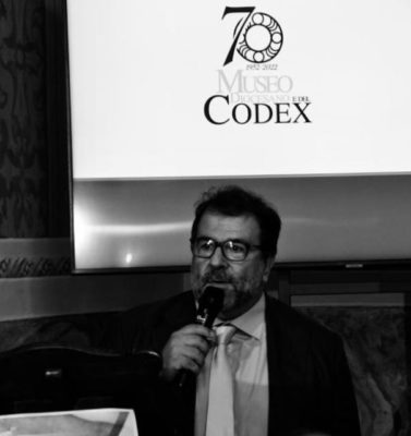 Il direttore Filippo Demma al Convegno per i 70 anni del Museo che ospita il Codex